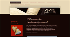 Desktop Screenshot of landhaus-alpensonne.at